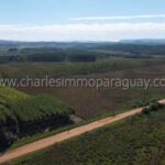 Vista aérea acceso propiedad rural La Colmena Paraguay